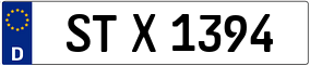 Trailer License Plate